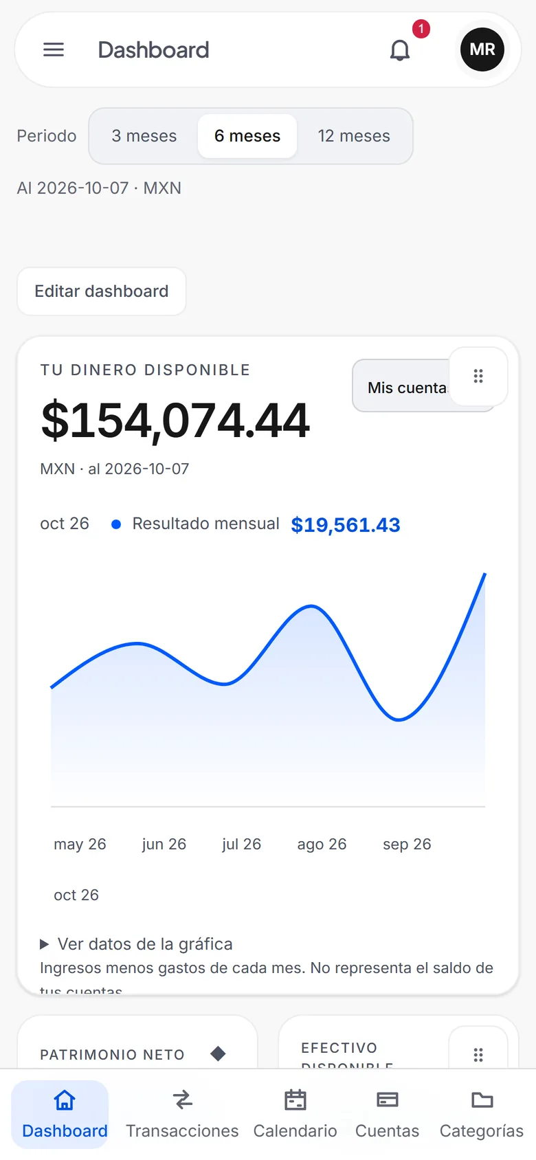 Finance Expert en un celular
